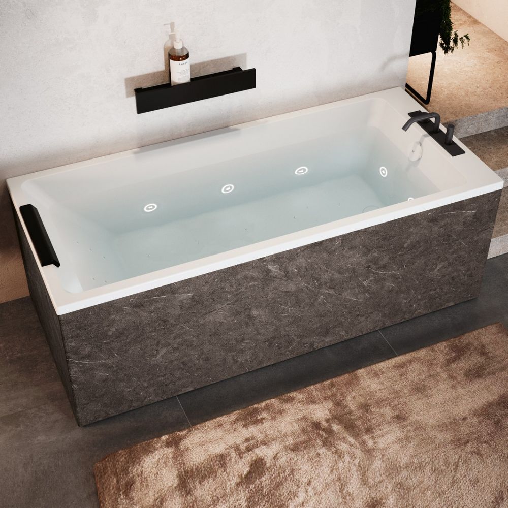 vasca da bagno effetto pietra novellini